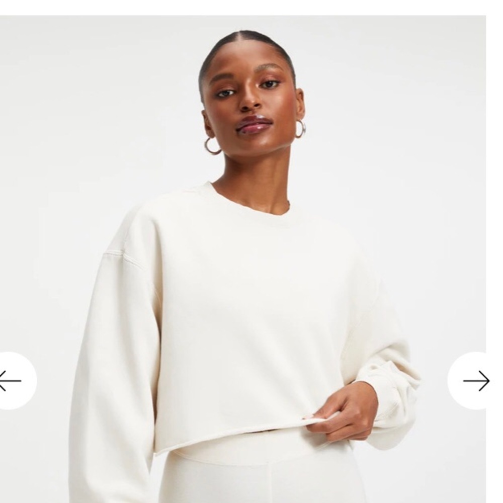 Good American cropped sweatshirt, brand new
